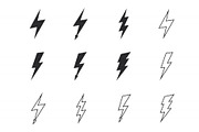 Lightnings Icons Set, an Outline Icon by Boyko Pictures (Thumbnail 7 of 7)