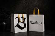 Bergham - Experimental Display Font, a Blackletter Font by RagamKata (Thumbnail 9 of 10)