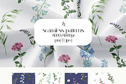 Dusk Blue Watercolor Florals, a Decorative Illustration by Catch the Dream Art (Thumbnail 9 of 12)