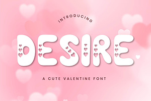 Desire - A Cute Valentine Font