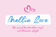 Mellia Love, a Script Font by Gatype (Thumbnail 1 of 8)