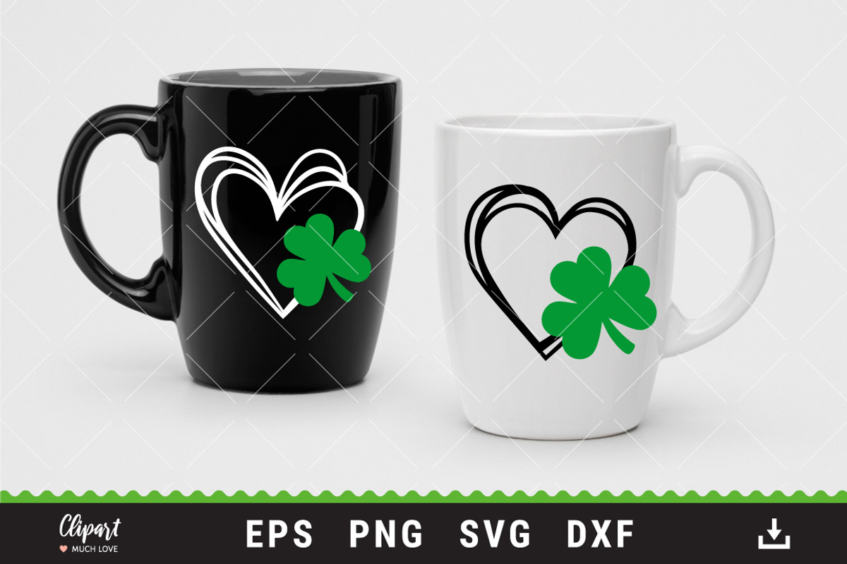 Shamrock SVG Heart Cut Files, an Object Graphic by ClipartMuchLove (Photo 3 of 5)