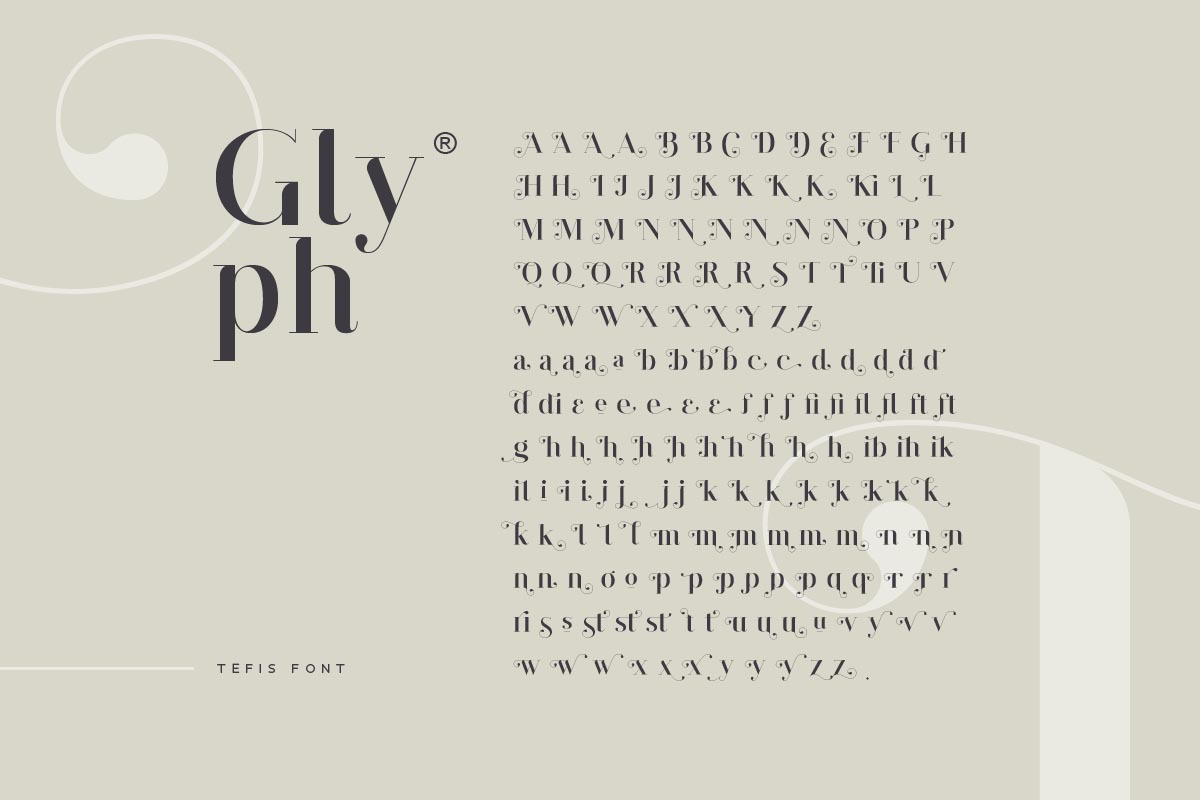 Tefis Font • 30% off, a Serif Font by vuuuds (Photo 12 of 13)