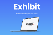 Exhibit Framer Portfolio Website, a Websites & App Template by Craig Barber (Thumbnail 1 of 4)