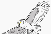 Barn owl in flight majestic bird, an Animal Illustration by SouravDesign (Thumbnail 1 of 3)