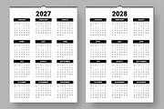 Wall Calendar 2026 to 2029, a Stationery Template by ContestDesign (Thumbnail 4 of 6)