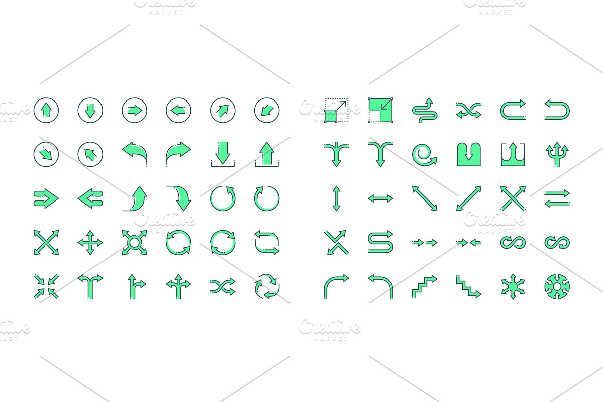 Arrows, an Outline Icon by Kalash (Photo 2 of 3)