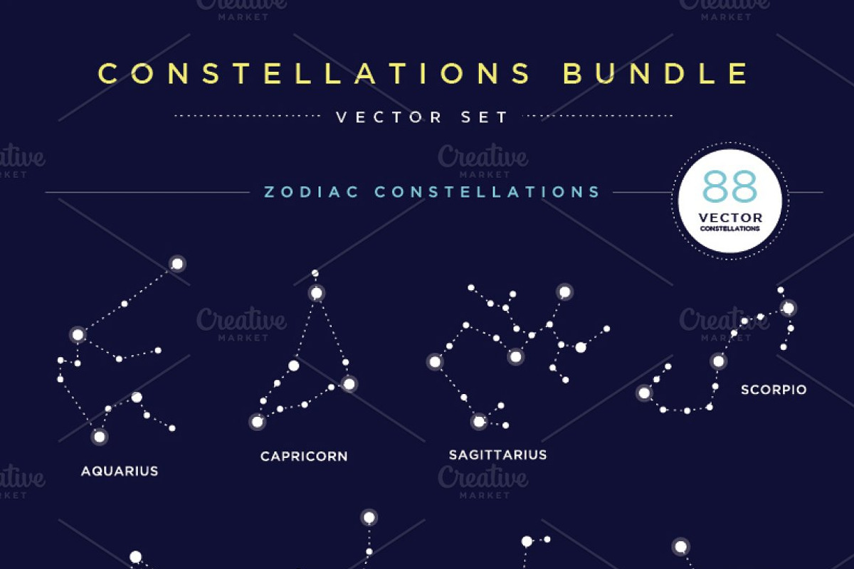 Constellations Vector Bundle, an Illustration by S K Y B O X (Photo 4 of 12)