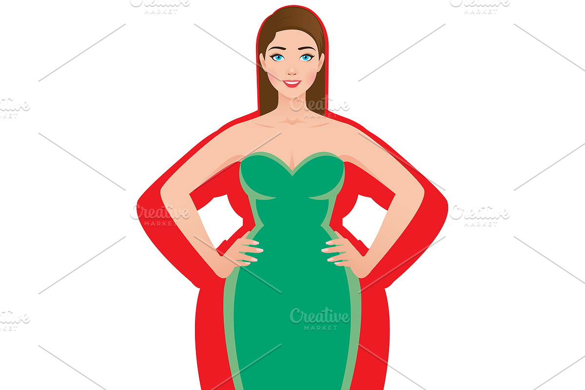 Woman after successful weight loss, a Healthcare Illustration by Julia's illustrations