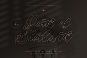Lord of Scotland Monoline Signature, a Script Font by Creatype Studio (Thumbnail 1 of 9)