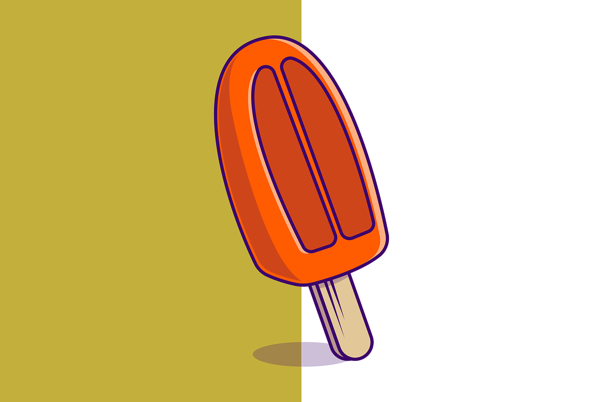 Orange Popsicle Cartoon, a Food Illustration by Artstorystudio (Photo 2 of 3)