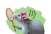 2020 year RAT Horoscope Zodiac Signs, an Animal Illustration by Dneprstock (Thumbnail 8 of 8)