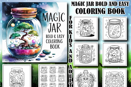 Magic Jar Coloring Book for Kids