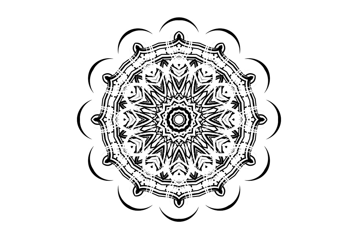 Decorative Mandala Digital Art Pack, a Decorative Illustration by NJ Himel (Photo 94 of 101)