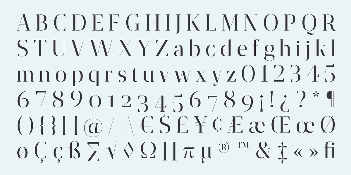 Gazeta Stencil Display, a Serif Font by Vanarchiv (Photo 2 of 7)
