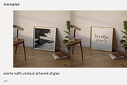 Square Leaning Frame Mockup 1x1, a Household Mockup by mockupize (Thumbnail 6 of 7)