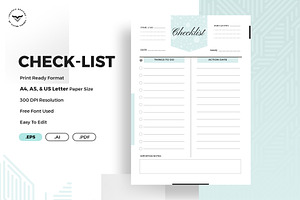 Project/Events Checklist Planner