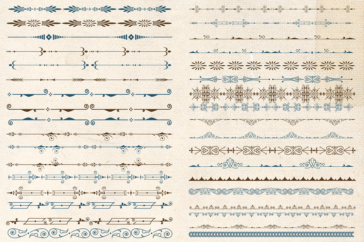Ornamental Vintage Design Elements preview 3