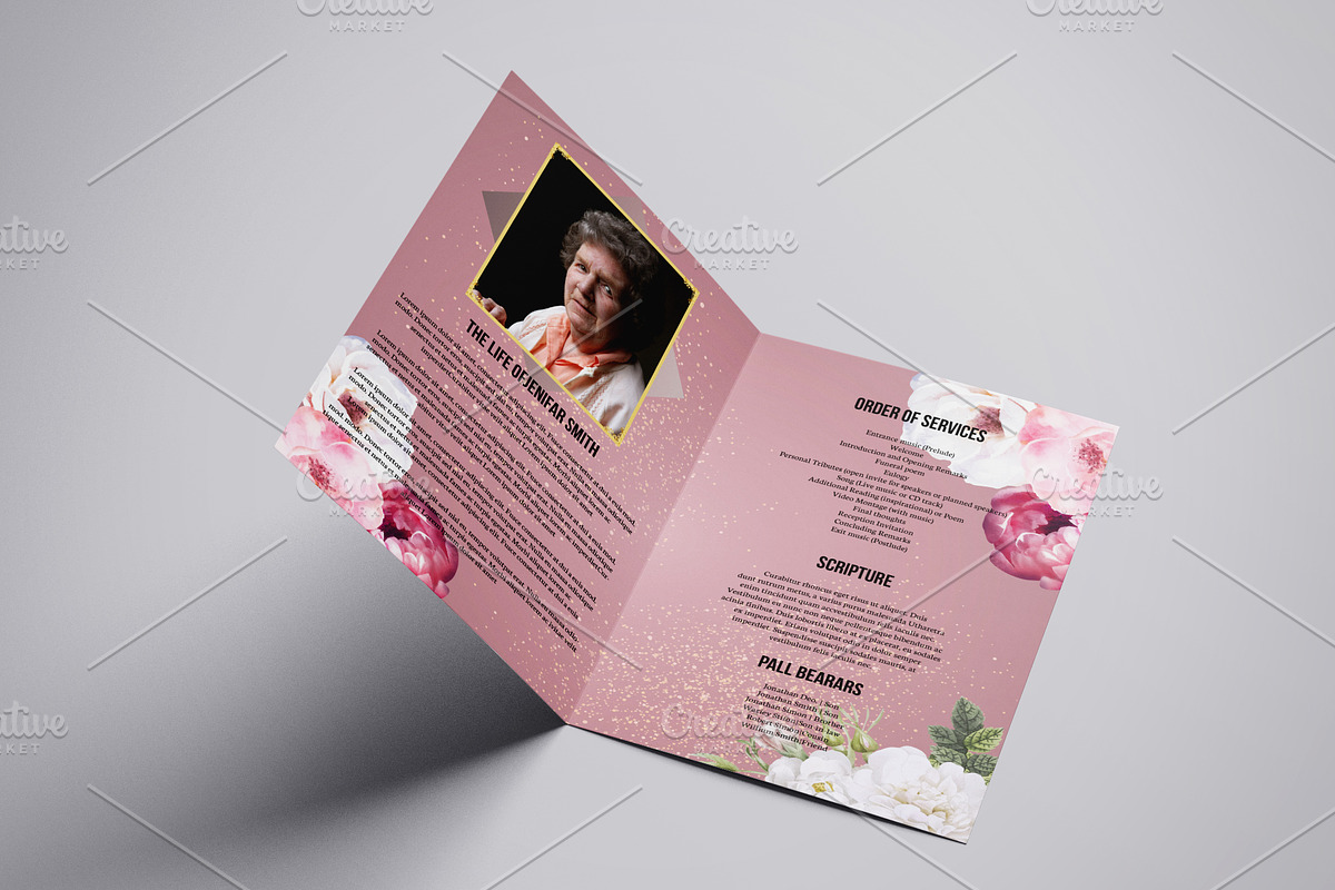 Funeral Program Template - V927, a Brochure Template by Template Shop (Photo 3 of 4)