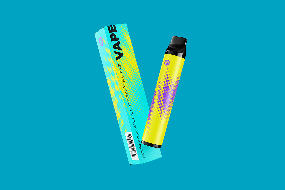 Vape E-liquid Device Mockup, a Packaging Mockup by easymock (Photo 10 of 10)