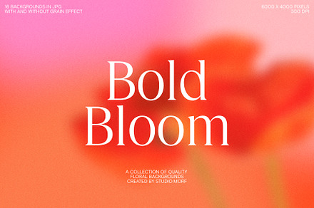 Bold Bloom – Floral Backgrounds, a Background Graphic by StudioMorf