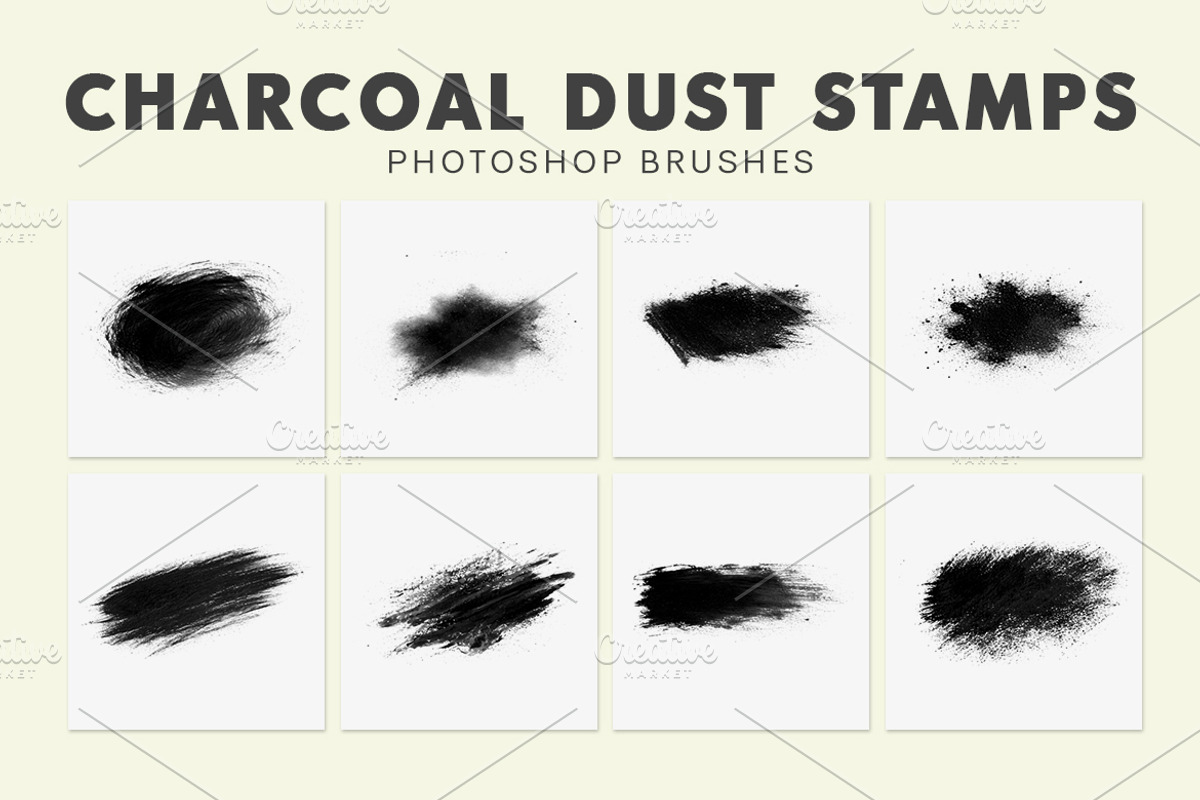Charcoal Dust Photoshop Brushes, a Brush Add-On by AB-TheDesigner (Photo 2 of 4)