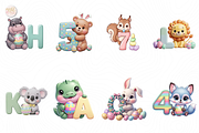 Easter Animal Alphabet PNG Clipart., an Animal Illustration by KennedyStudio (Thumbnail 2 of 5)