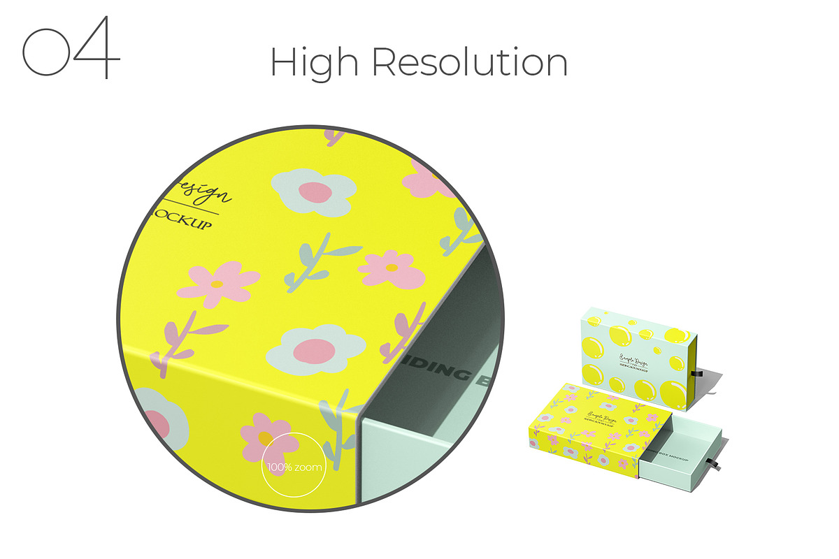Slim Rectangular Drawer Box Mockup, a Packaging Mockup by Sheikhadesign (Photo 5 of 12)