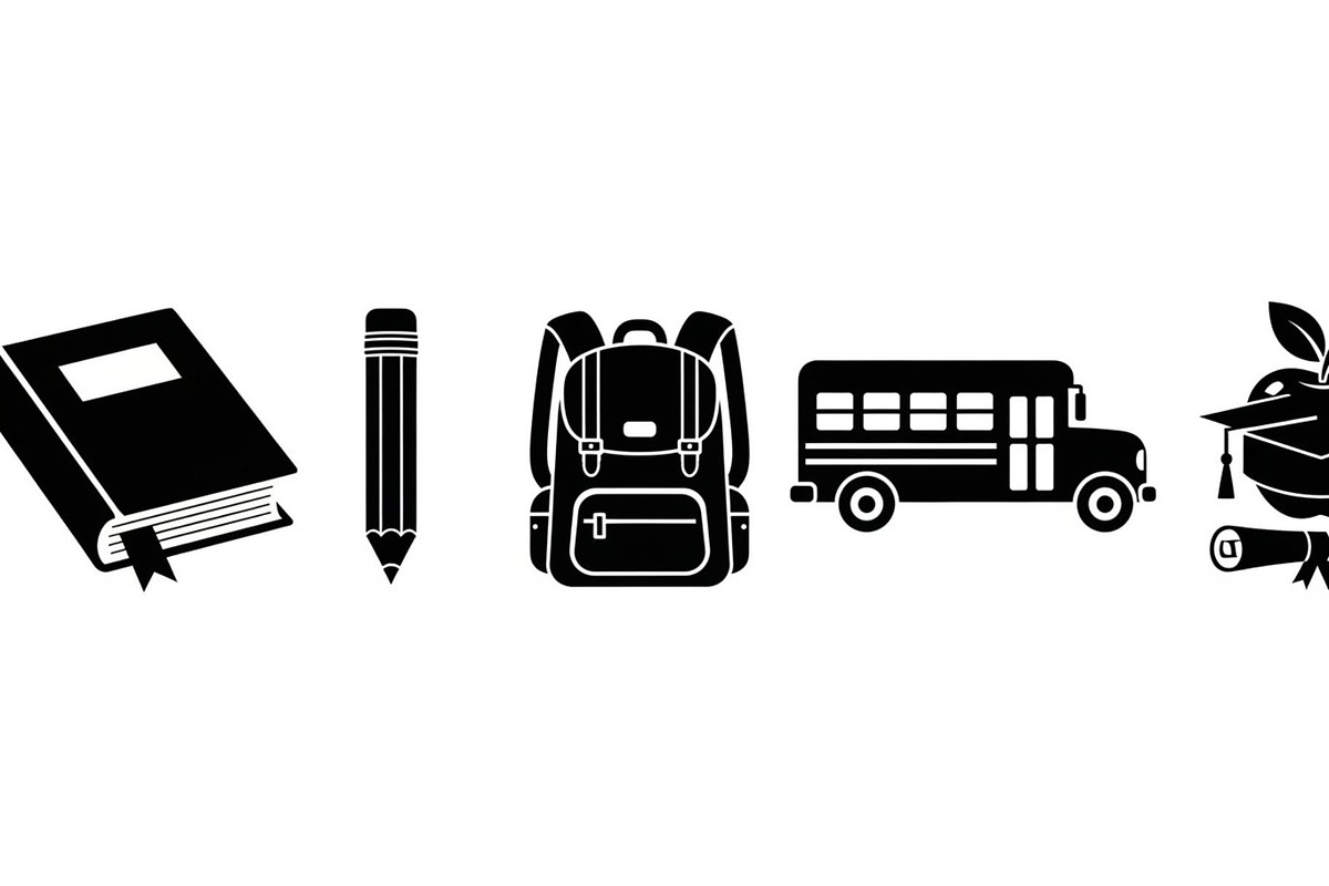 Back To School Silhouette Bundle, an Illustration by Designer_Momina (Photo 44 of 51)