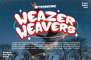 Weazer Bubble Display Font, a Handwritten Font by Haps Space (Thumbnail 1 of 12)