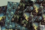 Zombie Apocalypse | Horror Comic, a Pattern Graphic by Fine Purple Elephant (Thumbnail 4 of 5)