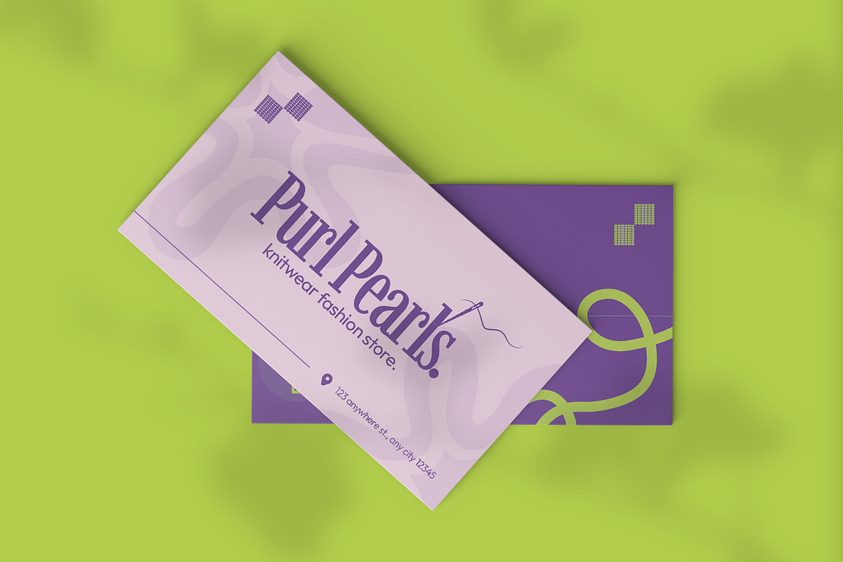 Knitwear Fashion Store Business Card, a Business Card Template by VUNIRA (Photo 3 of 3)