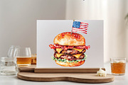 Fast Food for 4th of July Clipart, an Illustration by SVGArt (Thumbnail 5 of 9)