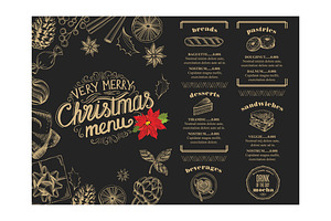 Christmas menu, a Brochure Template by SpaceDuck