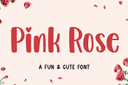 Pink Rose, a Handwritten Font by Mozatype (Thumbnail 1 of 7)