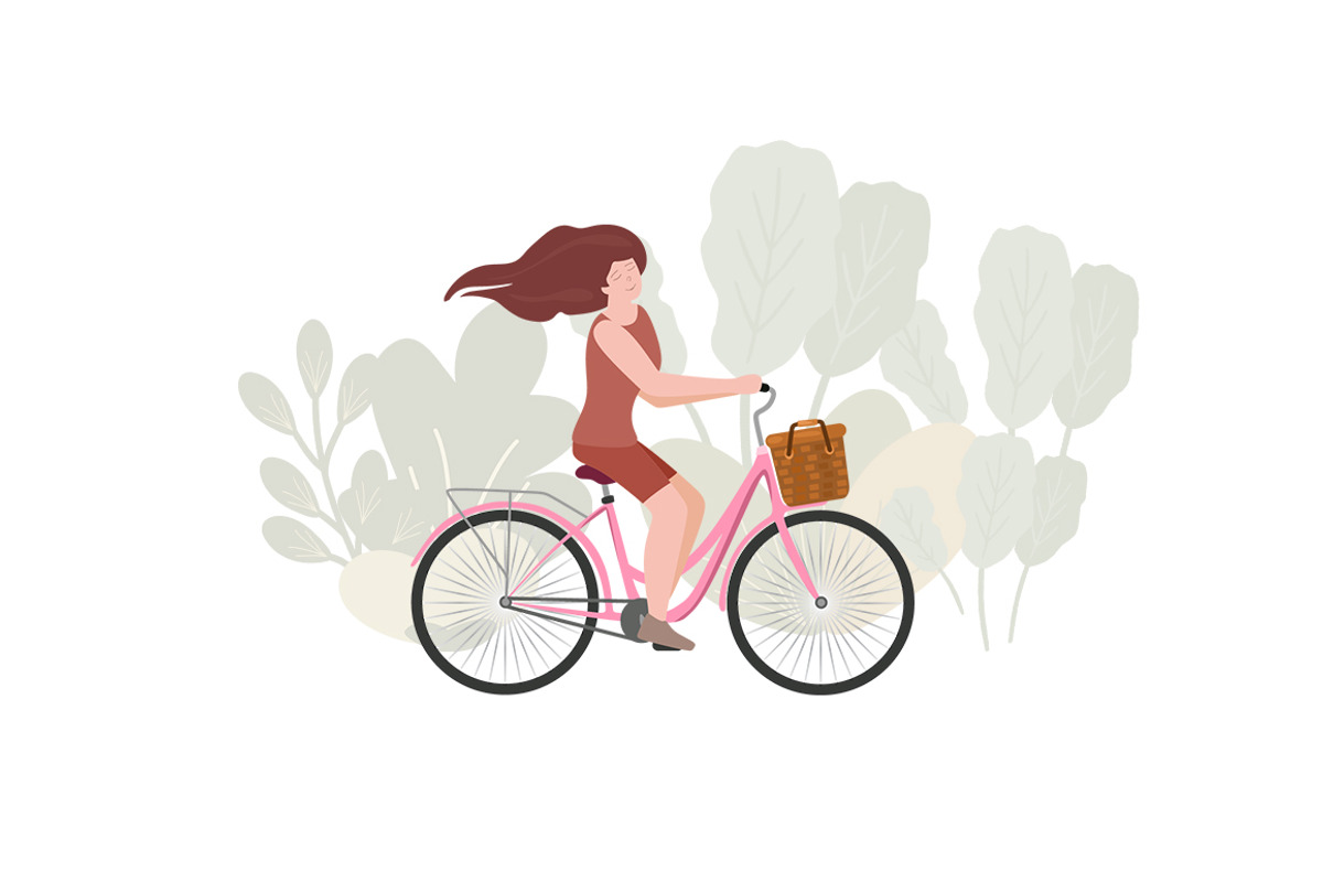 Bike / bicycle vector set, an Illustration by land art (Photo 6 of 20)