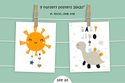 Nursery Art Baby Dino set, an Animal Illustration by Nursery Art (Thumbnail 5 of 8)