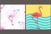 Flamingo bird set, an Animal Illustration by OKart.studio (Thumbnail 4 of 6)