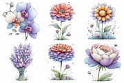 Spring Flowers Sublimation Clipart, an Illustration by Daily.Designs (Thumbnail 4 of 7)