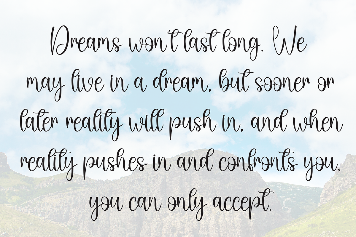 Sublimation | Script Font, a Handwritten Font by Scratchones (Photo 6 of 8)