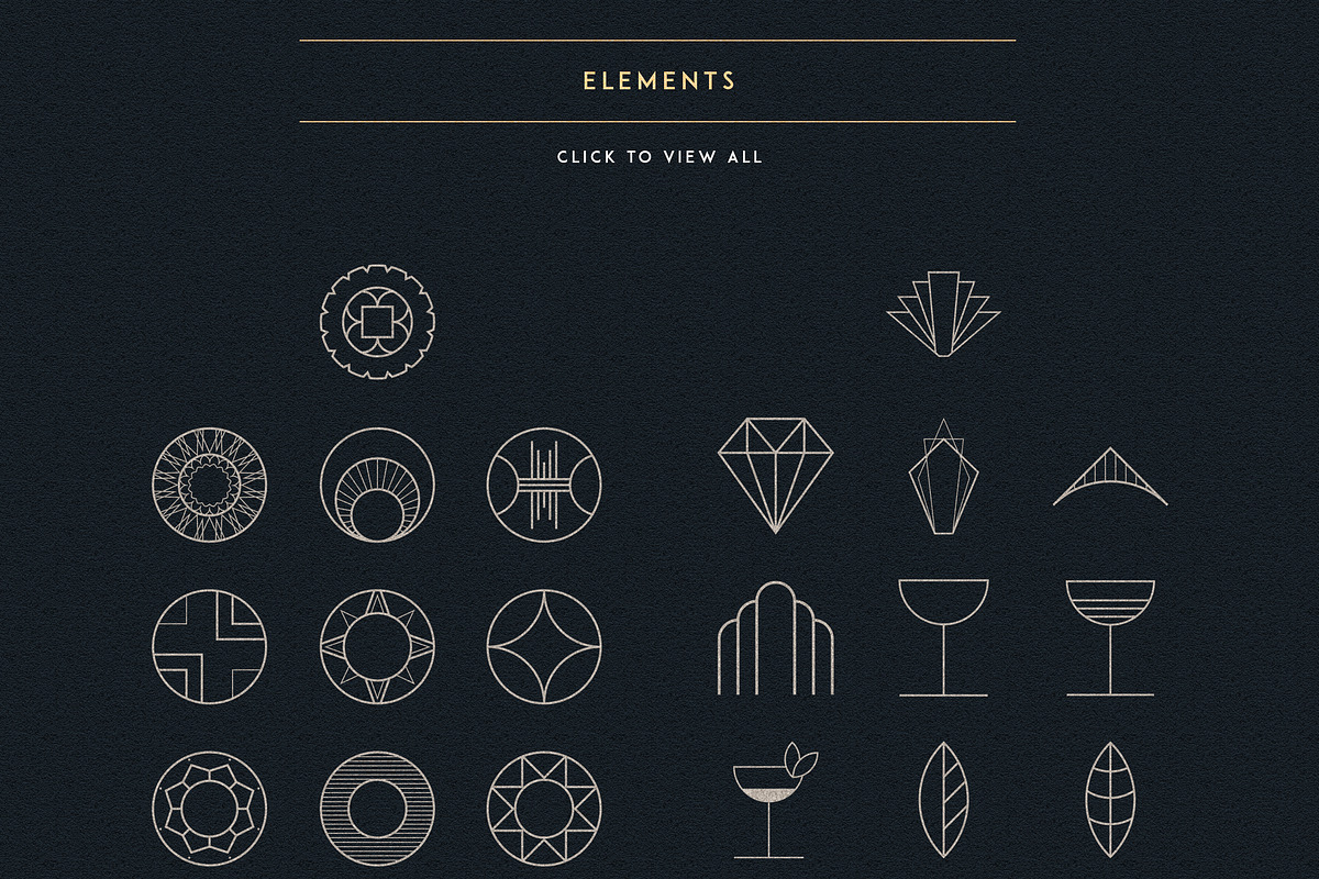 SALE! Art Deco Ultimate Collection, a Branding & Logo Template by VP Fonts (Photo 8 of 10)