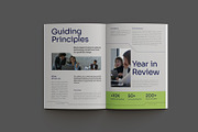 Navy Green Annual Report, a Brochure Template by Neermana (Thumbnail 6 of 11)