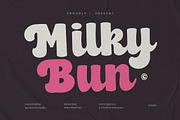 Milky Bun Font, a Sans Serif Font by HansCo Studio (Thumbnail 1 of 10)