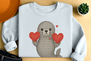 Faux Crochet Seal PNG Cute Valentine, a Seasonal Illustration by Craftsbeefy (Thumbnail 5 of 6)