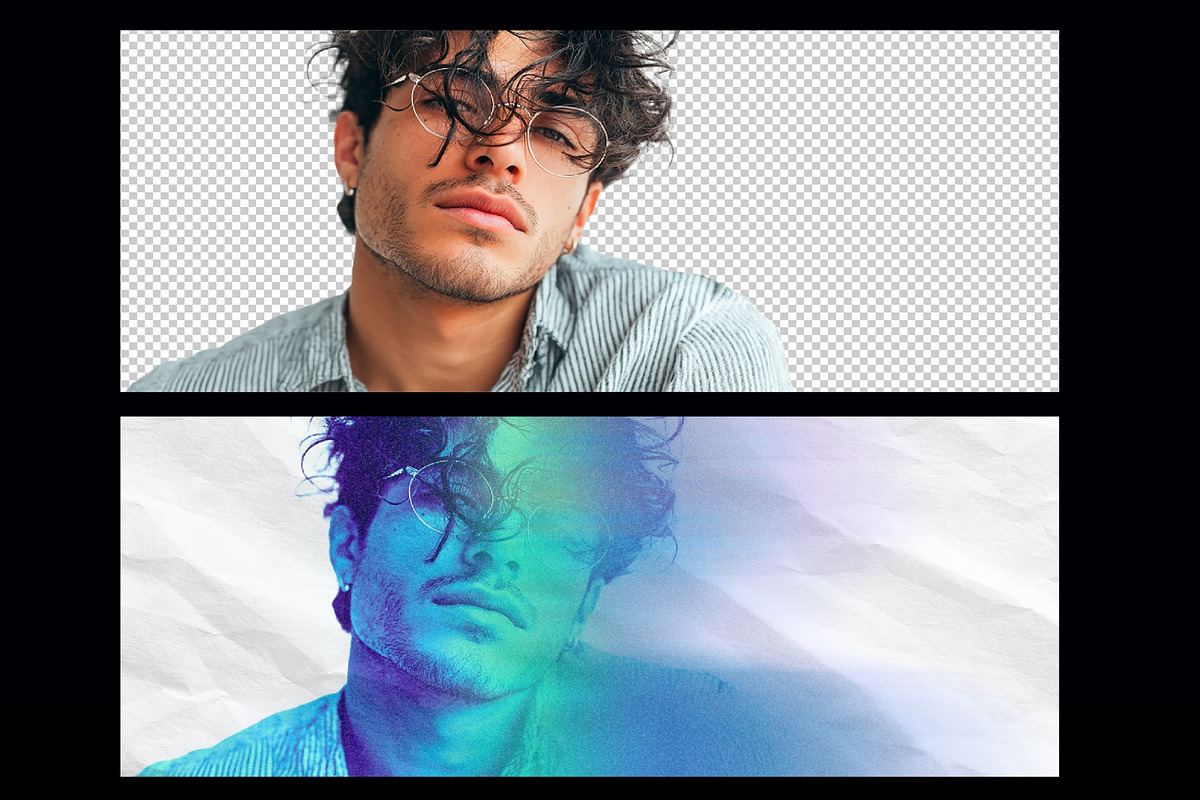Smudged Gradient Effect Mockup, a Layer Style Add-On by studiogstock (Photo 2 of 3)