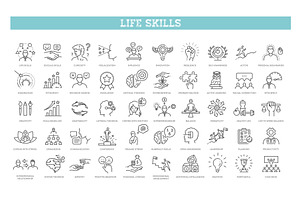 Life Skills Icon Set Collection, an Icon by Tettygreen