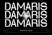 Damaris - Ink Trap Font, a Sans Serif Font by Inviline.co (Thumbnail 1 of 11)