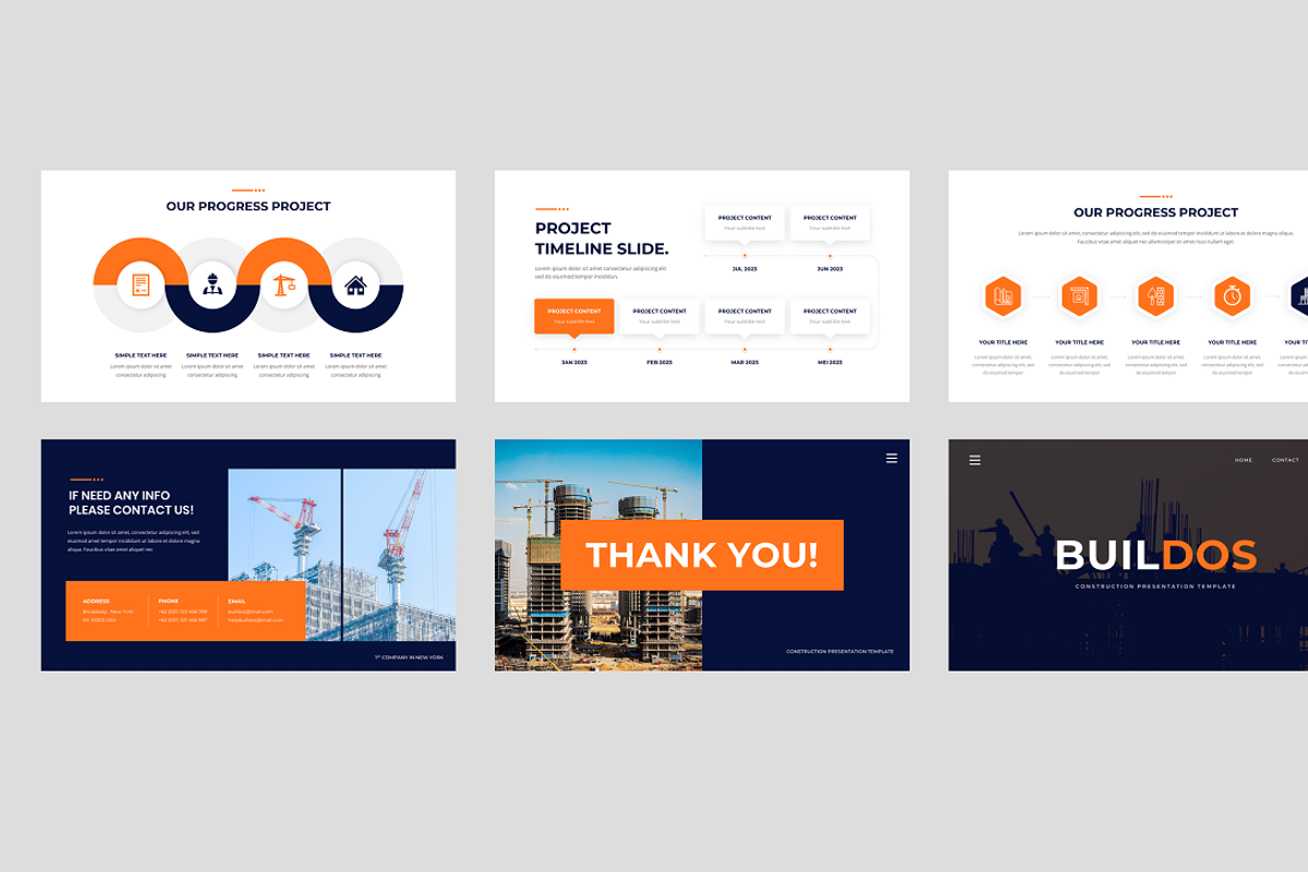 Construction PowerPoint Template, a Presentation Template by Biwarastudio (Photo 5 of 5)
