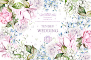 Watercolor Wedding Tender Flowers, an Object Graphic by Knopazyzy (Thumbnail 1 of 17)
