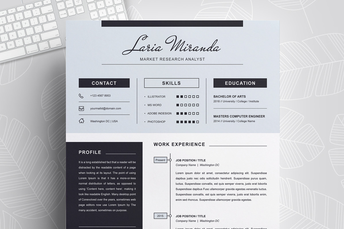 Resume Template, a Resume Template by ResumeInventor (Photo 1 of 6)